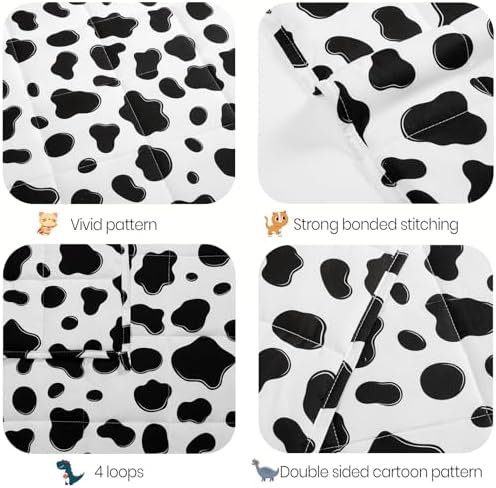 Weighted Blanket - 3 lbs Cow Pattern Heavy Blanket - Small Size Breathable Lap Blanket(36"x48", 3 lbs) - Image 6