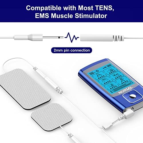 TENS Unit Replacement Pads, NURSAL Reusable TENS Electrode Pads 2x2 20pcs with Upgraded Self-Stick Performance for Electrotherapy, Compatible with AUVON TENS, TENS 7000 - Image 3
