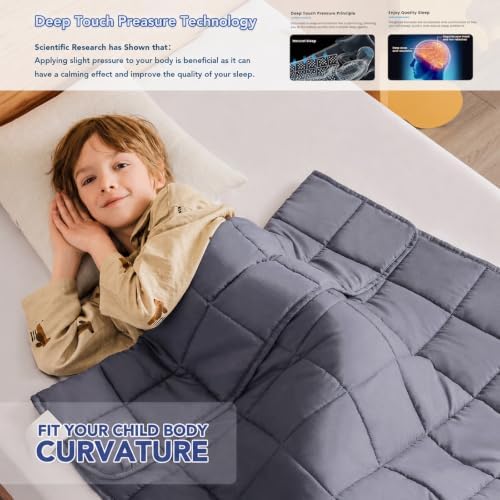 Topcee Weighted Blanket (5 lbs, 36" x 48") Cooling Throw Heavy Blanket for Sleeping Apply to 40-60 lbs, Soft Thick Breathable Blanket with Glass Bead, Easy Care - Image 3