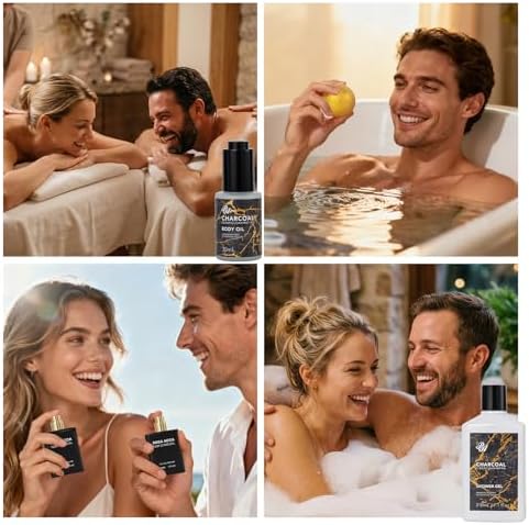 Gifts for Women & Men, 32 Charcoal Hydrating Bath & Body Gifts Basket Set - Image 6