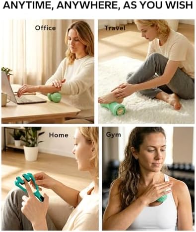 HAPBEAR Massage Ball Set 4 PC, Plantar Fasciitis Relief, with Storage Bag - Image 6