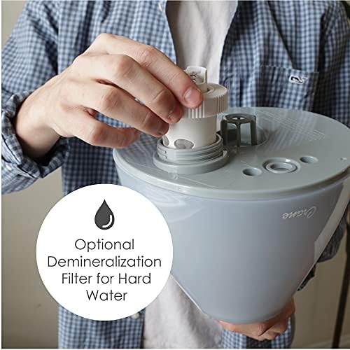 Crane Ultrasonic Cool Mist Humidifier for Bedroom, Baby Nursery, Kids Room, Plants, or Office, Large 1 Gallon Tank, Filter Optional, Grey - Image 5