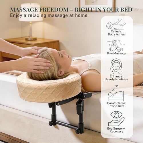 Massage Headrest for Bed, Face Down Massage Pillow & Face Cradle - Image 2