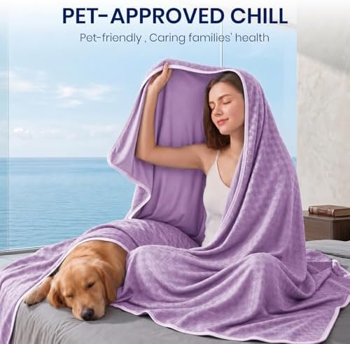 Topcee Cooling Blanket 108"x90" for Hot Sleepers Summer Cold Blanket - Image 3