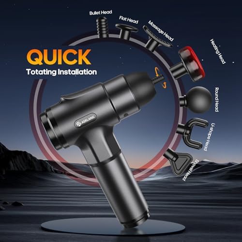 Massage Gun with Heat Massager Deep Tissue Muscle Massager Gifts for Men - Image 4