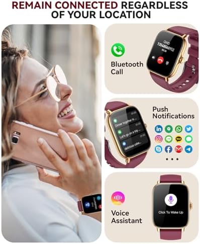 Smart Watch for Women Men- Answer/Make Call, 2025 IP68 Waterproof Fitness Step Sleep Tracker Watch with Monitor Activity Counter Smartwatch for Andriod iPhone iOS Samsung Compatible - Image 2