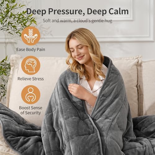 Uttermara Weighted Blankets for Adults Full Size, 12lbs 48x72 inches - Image 4