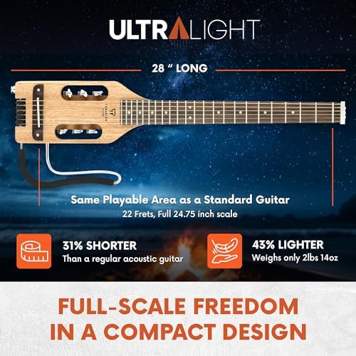 Traveler Guitar Ultra-Light Acoustic Acoustic-Electric Guitar, Mahogany - Image 3