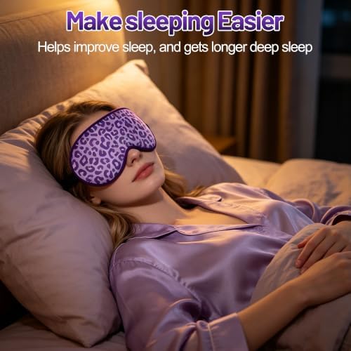 Silk Sleep Mask, Blackout Eye Mask for Sleeping with Adjustable Strap - Image 5