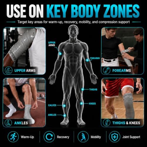 Extra Long Compression Floss Band, 14.8 ft x 2 in Natural Latex Mobility Band for Warm-Up, Recovery, Joint Support, Knees, Ankles, Elbows & Shoulders - Image 5
