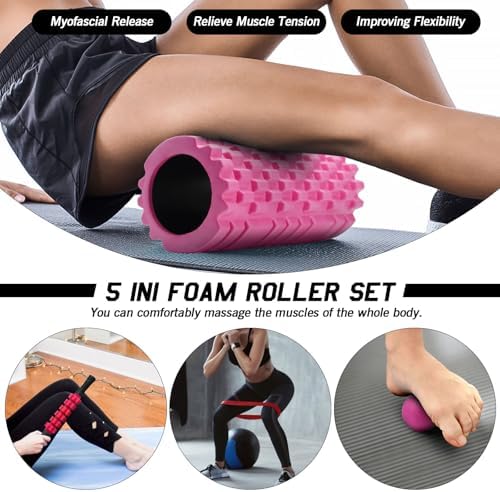 5 in 1 Foam Roller Set High Density Patented Foam Roller for Exercise - Image 6