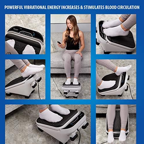 Foot Massager for Neuropathy Pain & Circulation by Quake Plate High RPM Oscillating Deep Tissue Foot & Calf Massager for Plantar Fasciitis Pain Relief, 30 Speed Vibrate with Gen 2 RF Remote - Image 3