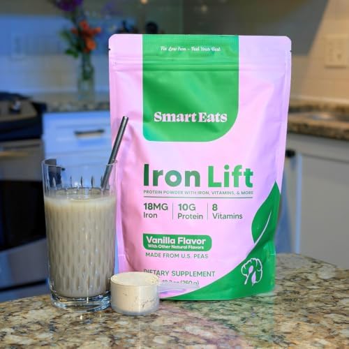 Smart Eats - Iron Powder | Highly Absorbed | Avoids Side Effects | Complete Nutrition: Protein, Vitamins, Fiber, Antioxidants | Makes Tasty Drinks & Shakes | Vegan | Vanilla Flavor | 15 Scoops - Image 3