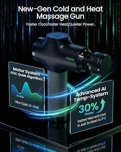 Massage Gun with Heat and Cold, Deep Tissue Percussion Massager Gun - Image 2