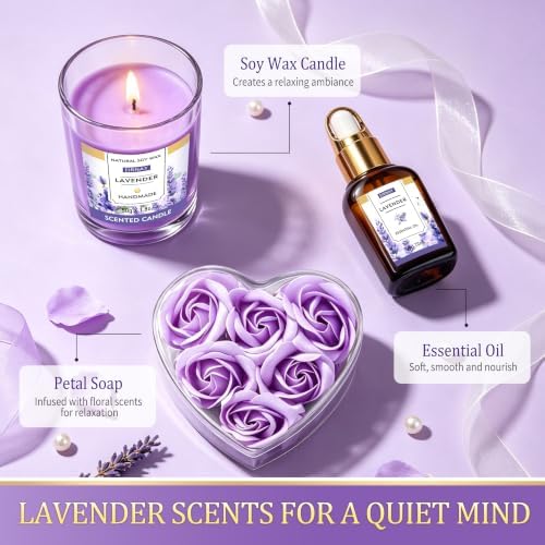 Spa Gifts for Women Birthday Gift Baskets Bath Set for Women Self Care Kit - Image 5