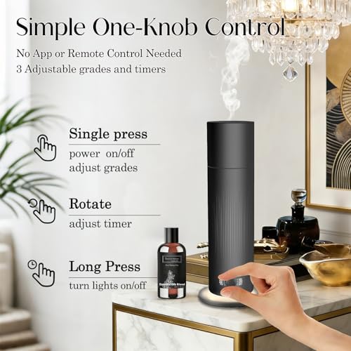 Waterless Essential Oil Diffuser, Scent Air Machine for Home with Hotel Scent Oil, Covers Up to 1000 Sq.Ft, Adjustable Mist & Timer, Hotel and Commercial Use - Image 4