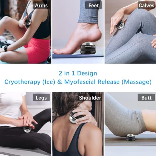 Ice Roller Ball for Muscle Recovery, Hot & Cold Therapy, 360° Massage - Image 6