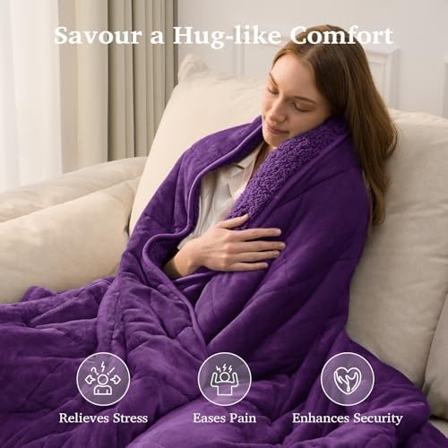 Sivio Weighted Blanket for Adult, Twin Size 15 lbs 48 x 72 Inches - Image 4