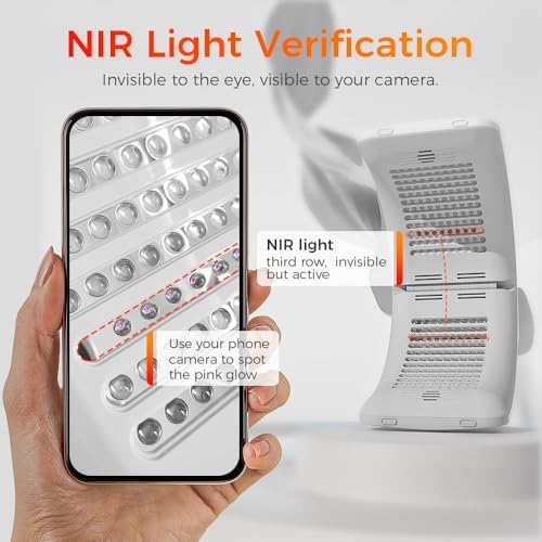 BestQool LED Light Therapy for Face and Body, 6 Colors & NIR Mask Photon - Image 5