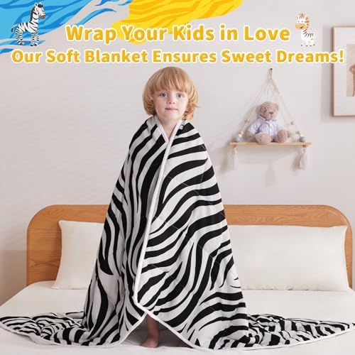 anfie Weighted Blanket(36"x48" 3lbs) Weighted Blanket Cooling Blanket for Resting,Throw Size Breathable Blanket with Premium Glass Bead(White Zebra) - Image 4