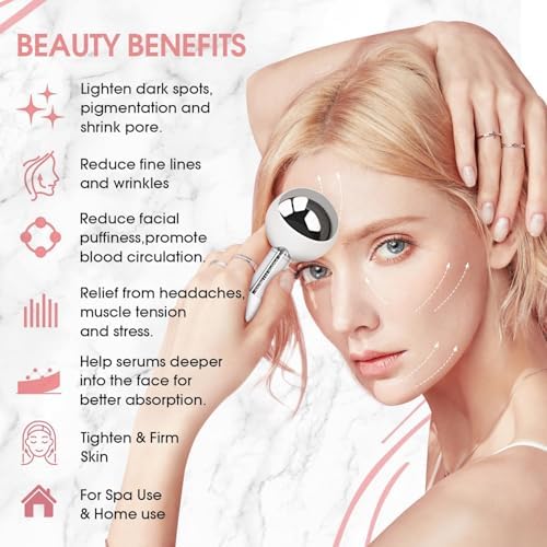 PRIME Fitness Ice Globes for Facials | Unbreakable Steel Cooling Roller | Cryo Sticks for Face | Massager for Face Neck & Eyes | Skin Care for Dark Circles, Puffiness, Wrinkles, (Silver) - Image 6