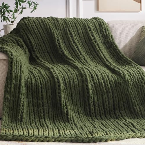 Negwoo Chunky Knit Throw Blanket, Knitted Throw Chenille Yarn, 40"*50" by Unknown