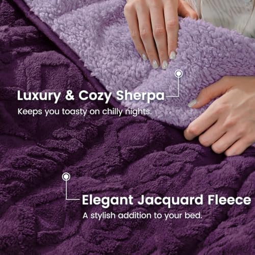 Sherpa Fleece Weighted Blanket for Adults, Dual Sided Soft, 60"x80" 15lbs - Image 4