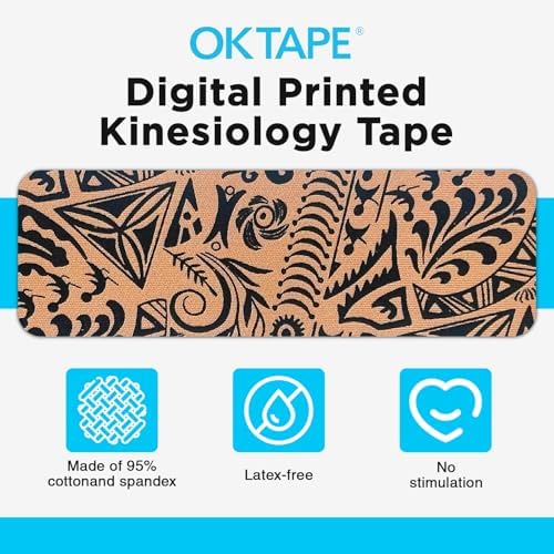 OK TAPE Kinesiology Tape Hypoallergenic Uncut 2 Rolls, 2inx16.4ft - Image 6