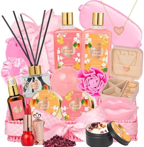 23Pcs Spa Gifts Skin Care Kit Set Luxurious Spa Gift Baskets for Women by LILYROY