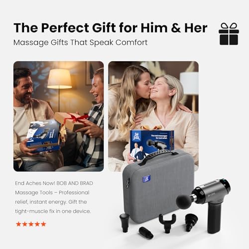 Bob and Brad T2 Massage Gun with Battery 4000 mAh 10 mm Amplitude, Massage Gun Deep Tissue Muscle Massage Gun, Ultra Quiet for Fatigue Recovery and Relaxation - Image 6