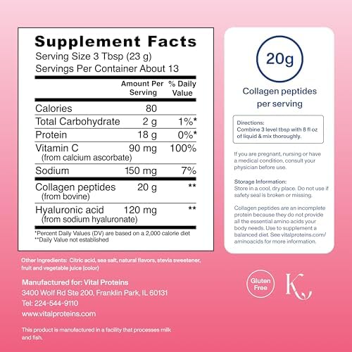 Vital Proteins Collagen Peptides Advanced, Strawberry Lemon, 10.5oz - Image 3