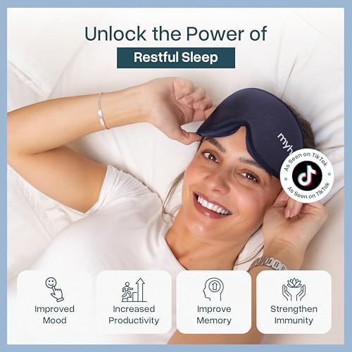 MyHalos® Sleep Mask for Men and Women, 3D Blackout Eye Masks for Sleep - Image 2