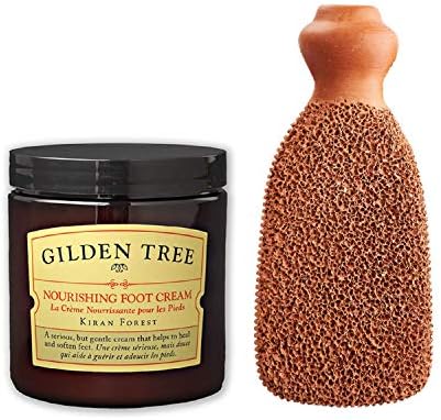 2-Sided Foot Scrubber & Nourishing Foot Cream Bundle by GildenTree