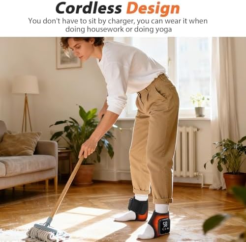 2PCS Cordless Ankle Heating Pad, Ankle Massagers for Pain Relief - Image 4