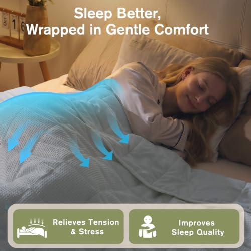 Topblan Cooling Weighted Blanket for Adults, 12lbs 48 x 72 for Summer - Image 2