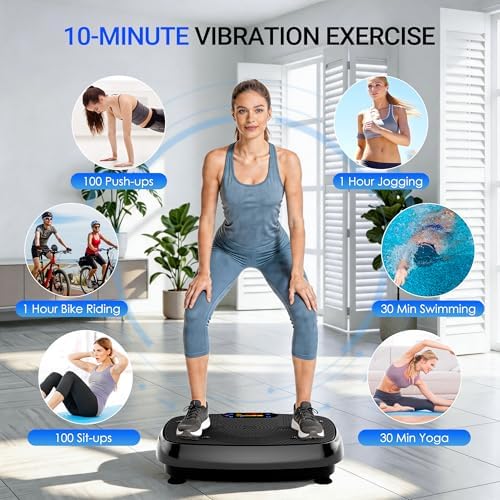 Homesy Vibration Plate Exercise Machine Shake Plate for Lymphatic Drainage - Image 2