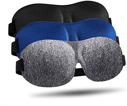LKY DIGITAL Sleep Mask for Side Sleeper 3 Pack, Blackout 3D Eye Mask by LKYDIGITAL