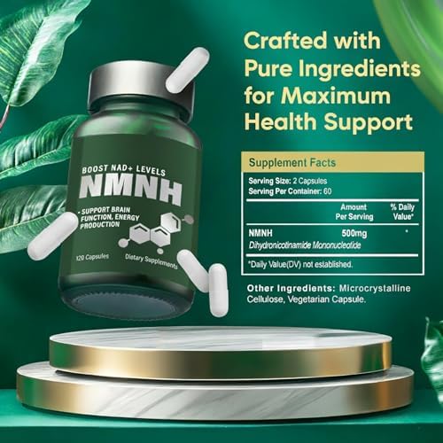 NMNH Supplements 500mg, Advanced NAD+ Supplement for Energy and Vitality - Image 6