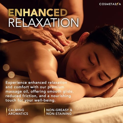 Cosmetasa Lavender Massage Oil for Massage Therapy - All Natural, Cruelty-Free & Spa Quality Skin Therapy Oil, Calming & Soothing Care - Lavender, Geranium & Grapeseed Oil (8.8 oz) - Image 6