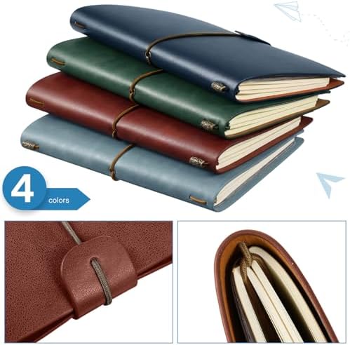 Sabary 16 Pcs Standard Size Refillable Leather Journal Bulk, Deep Color - Image 6