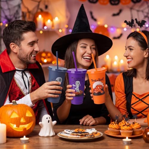 12 Set Halloween Party Gift Cup and Socks, Halloween Party Favor Bundle with Cups, Pairs Novelty Socks, Gift Bags and Ribbon for Trick or Treat Classroom Prize Supplies - Image 6