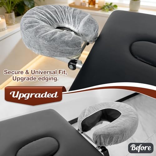 100PCS Disposable Face Cradle Covers, Face Rest Covers for Massage Table - Image 4