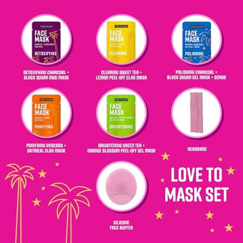 Freeman 14 Piece Love To Mask Variety Pack, Face Masks - Image 4
