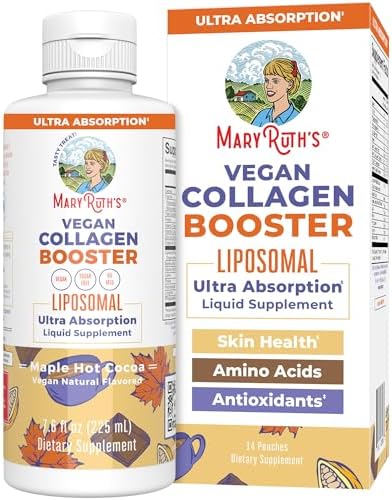 MARYRUTH'S Vegan Collagen Booster Liposomal, Sugar Free, Non-GMO, 7.6 Fl Oz by MaryRuthOrganics