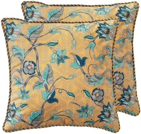 patdrea Designer Velvet Couch Throw Pillow Cover,Set of 2,18"x18"-NoahB by patdrea