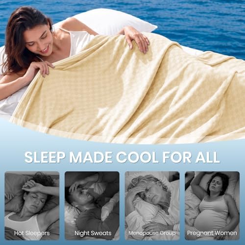 Topcee Cooling Blanket 50"x70" for Hot Sleepers Summer Cold Blanket - Image 4