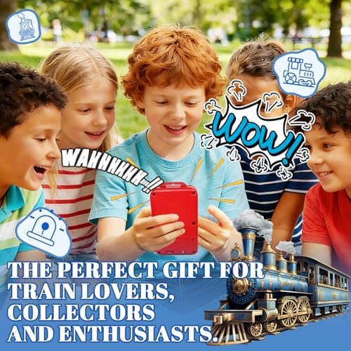 Train Sound Effects Machine - 20 Sounds - Gifts for Teen Boys and Girls,Train Whistle for Kids & Adults,3-Level Volume Control,For 3-16 Year Old Boys,Cool Gadgets(Red, 2 AAA Batteries INCLUDED) - Image 4
