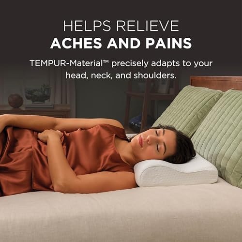 Tempur-Pedic TEMPUR-Ergo Neck Pillow, Medium Profile, White - Image 4
