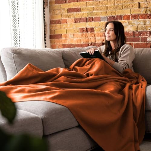 Arcturus Bighorn 100% Virgin Wool Blanket | Heirloom-Quality Wool Bedding for Home & Cabin | Warm, Thick & Durable (Twin Size, Bronze) - Image 4