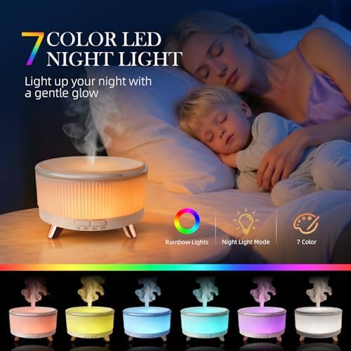 500ml Essential Oil Diffuser, Ultrasonic Aromatherapy Diffuser - Image 5